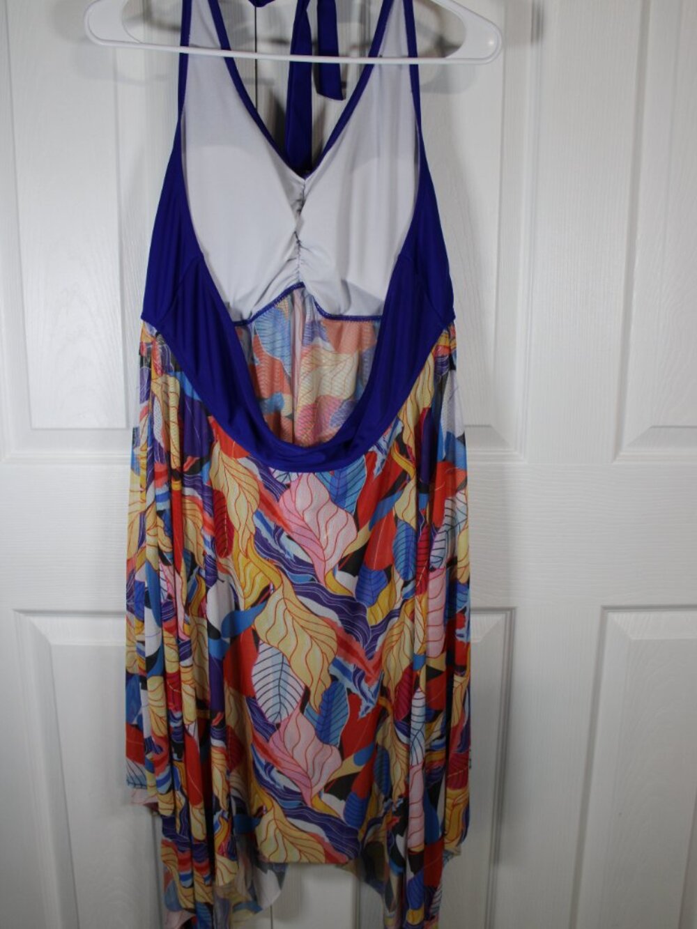 Women Colorful Boho Swimsuit Top with Sheer Bottom Coverage (No Bottom Included) - Picture 6 of 11